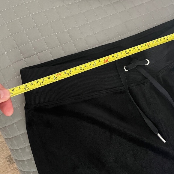 Calvin Klein Black velvet zipper hoodie and pant set - Picture 11 of 15